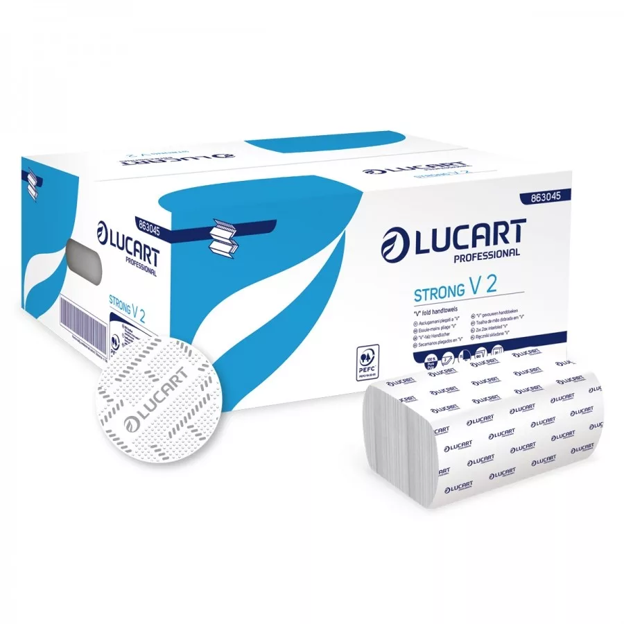 Kéztörlő Lucart Strong V2 hajtogatott