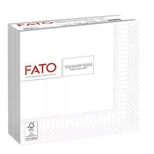 Szalvéta LUCART FATO - Smart Table, 2 rtg., fehér fato szalvéta